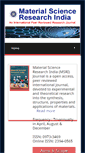 Mobile Screenshot of materialsciencejournal.org